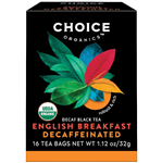 Choice Organic Teas（チョイスオーガニックティー）｜デカフェ　イングリッシュブレックファスト